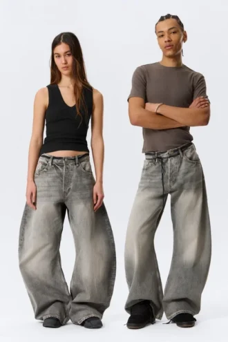Solera Loose Barrel Jeans – Canyon Grey – Mittelgrau