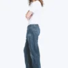 Space Mid Rise Relaxed Straight Dart Jeans – Spotted Blue – Dark Blue Space Mid Rise Relaxed Straight Dart Jeans – Spotted Blue – Dark Blue