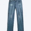 Space Mid Rise Relaxed Straight Dart Jeans – Spotted Blue – Dark Blue Space Mid Rise Relaxed Straight Dart Jeans – Spotted Blue – Dark Blue