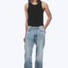 Space Mid Rise Relaxed Straight Jeans – Blue Stream – Mittelblau Space Mid Rise Relaxed Straight Jeans – Blue Stream – Mittelblau