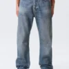 Space Mid Rise Relaxed Straight Jeans – Eisenblau Space Mid Rise Relaxed Straight Jeans – Eisenblau