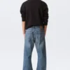 Space Mid Rise Relaxed Straight Jeans – Eisenblau Space Mid Rise Relaxed Straight Jeans – Eisenblau