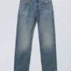 Space Mid Rise Relaxed Straight Jeans – Eisenblau Space Mid Rise Relaxed Straight Jeans – Eisenblau