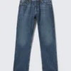 Space Mid Rise Relaxed Straight Jeans – Morning Blue – Dunkelblau Space Mid Rise Relaxed Straight Jeans – Morning Blue – Dunkelblau