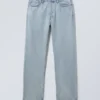 Space Mid Rise Relaxed Straight Jeans – Opulent Blue – Hellblau
