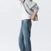Space Mid Rise Relaxed Straight Jeans – Radio Blue – Mittelblau Space Mid Rise Relaxed Straight Jeans – Radio Blue – Mittelblau