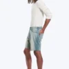 Space Relaxed Denim-Shorts in mittlerer Länge – Port Blue – Hellblau Space Relaxed Denim-Shorts in mittlerer Länge – Port Blue – Hellblau