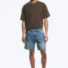 Space Relaxed Denim-Shorts in mittlerer Länge – Radio Blue – Mittelblau Space Relaxed Denim-Shorts in mittlerer Länge – Radio Blue – Mittelblau