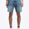 Space Relaxed Denim-Shorts in mittlerer Länge – Radio Blue – Mittelblau Space Relaxed Denim-Shorts in mittlerer Länge – Radio Blue – Mittelblau