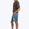 Space Relaxed Denim-Shorts in mittlerer Länge – Radio Blue – Mittelblau Space Relaxed Denim-Shorts in mittlerer Länge – Radio Blue – Mittelblau