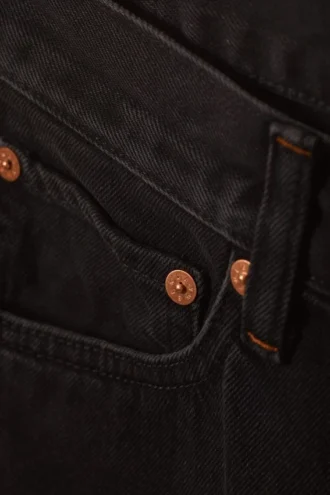 Space Relaxed Denim Shorts – Schwarz
