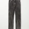 Space Washed Cord Hose – Acid Wash Schwarz