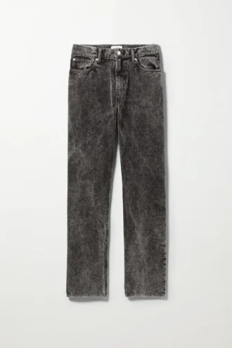 Space Washed Cord Hose – Acid Wash Schwarz