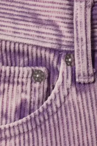 Space Washed Cord Hose – Lila