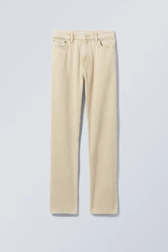 Space Washed Cord Hose – Off-White