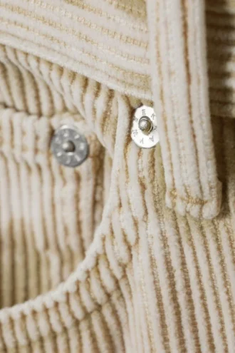 Space Washed Cord Hose – Off-White