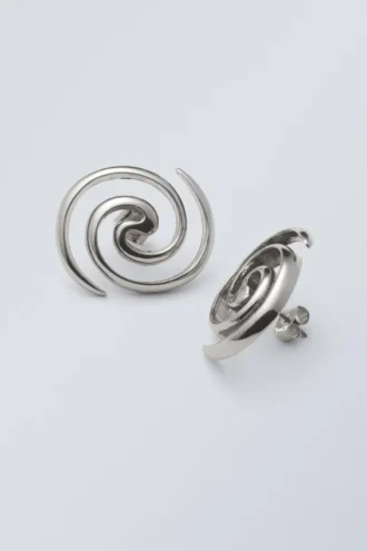 Spin-Ohrringe – Metallic