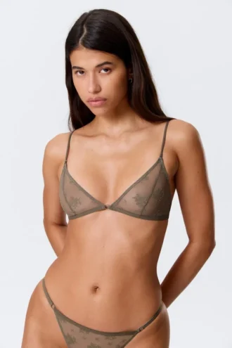 Spitzen-Triangel-Soft-BH – Staubgrau