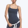 Sport-Top mit Trägern – Marineblau Sport-Top mit Trägern – Marineblau