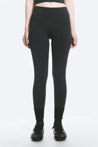 Sportleggings mit hoher Taille – Dunkelgrau
