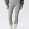 Sportleggings mit hoher Taille – Hellstaubgrau Sportleggings mit hoher Taille – Hellstaubgrau