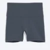 Sportliche Biker-Shorts mit hoher Taille – Dunkelblau Sportliche Biker-Shorts mit hoher Taille – Dunkelblau