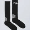 Sportliche Kniestrümpfe mit Print – Schwarz Sportliche Kniestrümpfe mit Print – Schwarz
