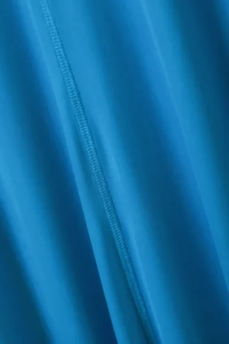 Sportliches Maxikleid mit kurzen Ärmeln – Blau