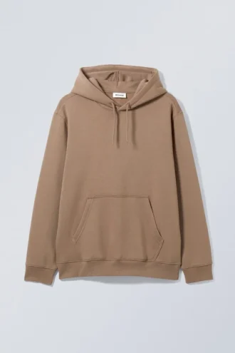 Standard-Kapuzenpullover in mittlerer Stärke – Dunkelbeige