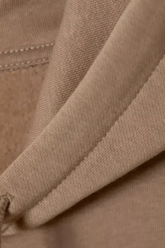 Standard-Kapuzenpullover in mittlerer Stärke – Dunkelbeige