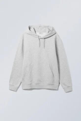 Standard-Kapuzenpullover in mittlerer Stärke – Grau