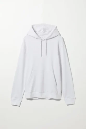 Standard-Kapuzenpullover in mittlerer Stärke – Weiß