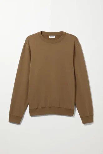 Standard-Sweatshirt – Khaki-Braun