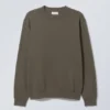 Standard-Sweatshirt – Khaki-Grün Standard-Sweatshirt – Khaki-Grün
