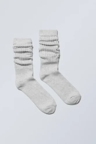State Slouch Socken – Grau meliert