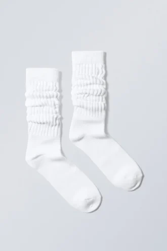 State Slouch Socken – Weiß