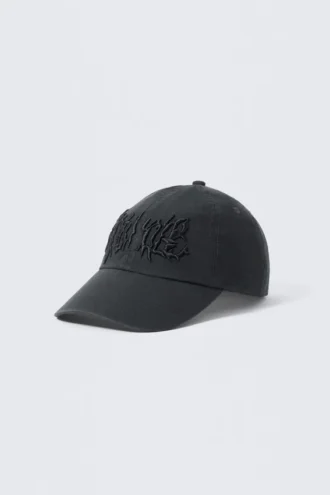 Stick-Cap – Dunkelgrau