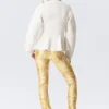 Stretch-Hose mit niedriger Leibhöhe und ausgestelltem Bein – Hellgelb – Blumenmuster Stretch-Hose mit niedriger Leibhöhe und ausgestelltem Bein – Hellgelb – Blumenmuster
