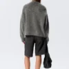 Strickjacke aus Mohair-Mischung – Dunkelgrau Strickjacke aus Mohair-Mischung – Dunkelgrau