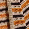 Strickkleid mit offenem Rücken – gestreift, orange Strickkleid mit offenem Rücken – gestreift, orange