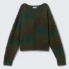 Strickpullover mit V-Ausschnitt und Space-Dye-Effekt – Dunkelgrün – Space-Dye Strickpullover mit V-Ausschnitt und Space-Dye-Effekt – Dunkelgrün – Space-Dye