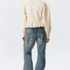 Strickpullover mit Volants am Saum – Off-White Strickpullover mit Volants am Saum – Off-White