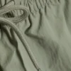 Strukturierte Badeshorts in mittlerer Länge – Hellstaubiges Khaki-Grün Strukturierte Badeshorts in mittlerer Länge – Hellstaubiges Khaki-Grün