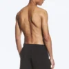 Strukturierte Badeshorts in mittlerer Länge – Schwarz Strukturierte Badeshorts in mittlerer Länge – Schwarz