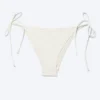 Strukturierte Bikinihose mit Bändern – Hellbeige Strukturierte Bikinihose mit Bändern – Hellbeige