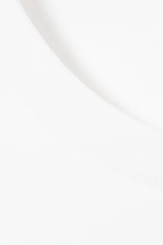 Strukturiertes Mini-T-Shirt-Kleid – Weiß