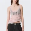 Strukturiertes Strick-Tanktop – Hellrosa Strukturiertes Strick-Tanktop – Hellrosa