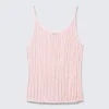 Strukturiertes Strick-Tanktop – Hellrosa Strukturiertes Strick-Tanktop – Hellrosa