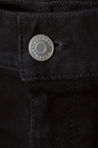 Sunday Mid Rise Slim Tapered Jeans – Almost Black – Schwarz