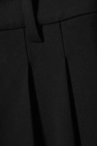 Superweite Plissee-Hose – Schwarz Superweite Plissee-Hose – Schwarz